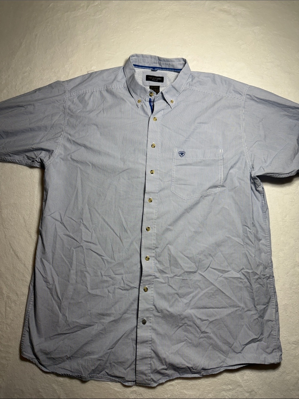 Ariat Pro Series Light Blue Button-Down Oxford Shirt